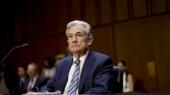 Jerome Powell, chairman of the US Federal Reserve, arrives to a Senate Banking, Housing, and Urban Affairs Committee hearing in Washington, D.C., U.S., on Wednesday, June 22, 2022. Powell said the central bank will keep raising interest rates to tame inflation following the steepest hike in almost three decades.