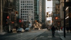 Traffic in the financial district of Toronto, Ontario, Canada, on Monday, Jan. 16, 2023. The vacancy rate at Canadian office buildings reached a record high at the end of last year as companies cut back on space while new supply continued to hit the market. Photographer: Galit Rodan/Bloomberg