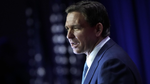 WASHINGTON, DC - JUNE 23: Republican presidential candidate and Governor of Florida Ron DeSantis delivers remarks at the Faith and Freedom Road to Majority conference at the Washington Hilton on June 23, 2023 in Washington, DC. Former U.S. President Donald Trump will deliver the keynote address at tomorrow evening's "Patriot Gala" dinner. (Photo by Drew Angerer/Getty Images)