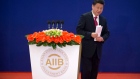Chinese President Xi Jinping during the opening ceremony of the Asian Infrastructure Investment Bank