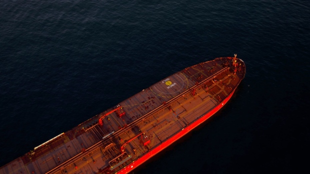 Oil tanker in the Pacific Ocean of California, U.S. Photographer: Bloomberg Creative Photos/Bloomberg